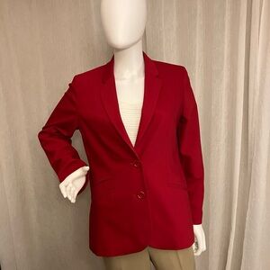 Chicos Dark Red Blazer, Lined, Size 0 (4-6)
